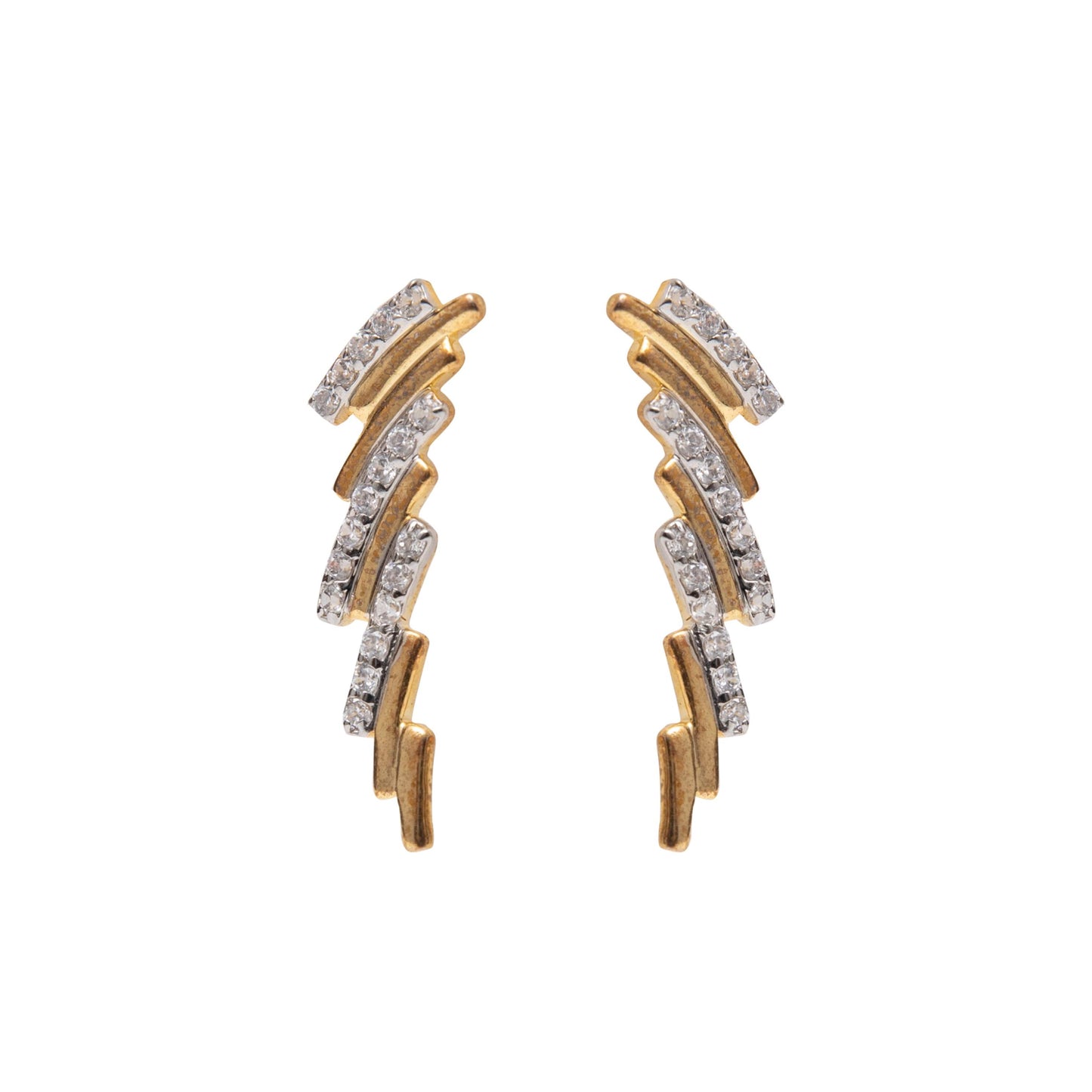 Minimalist Diamond Streak Earrings