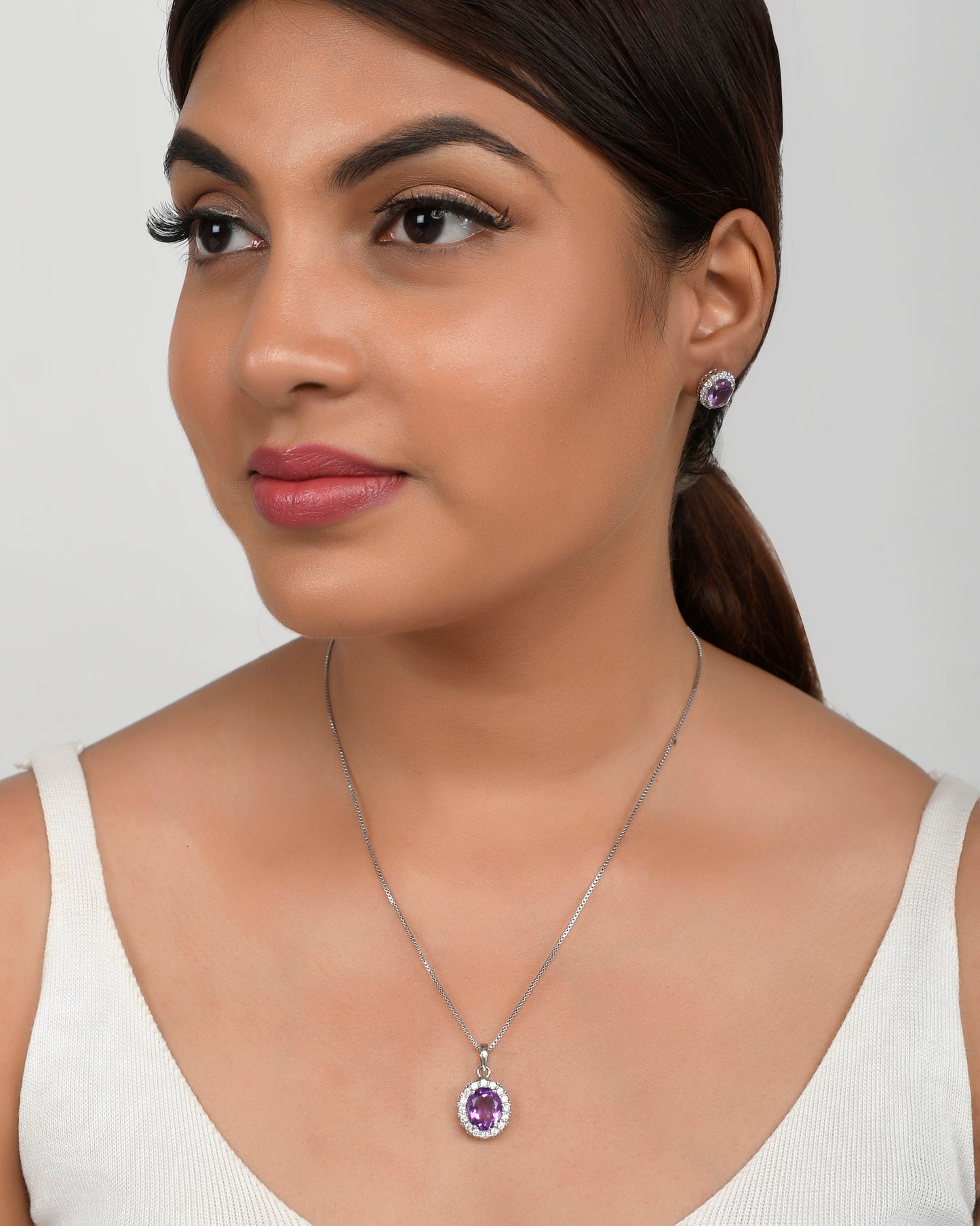 Amethyst Necklace Set