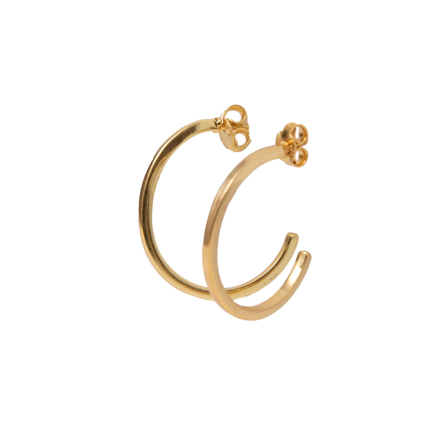 Simple Gold Hoop Earrings