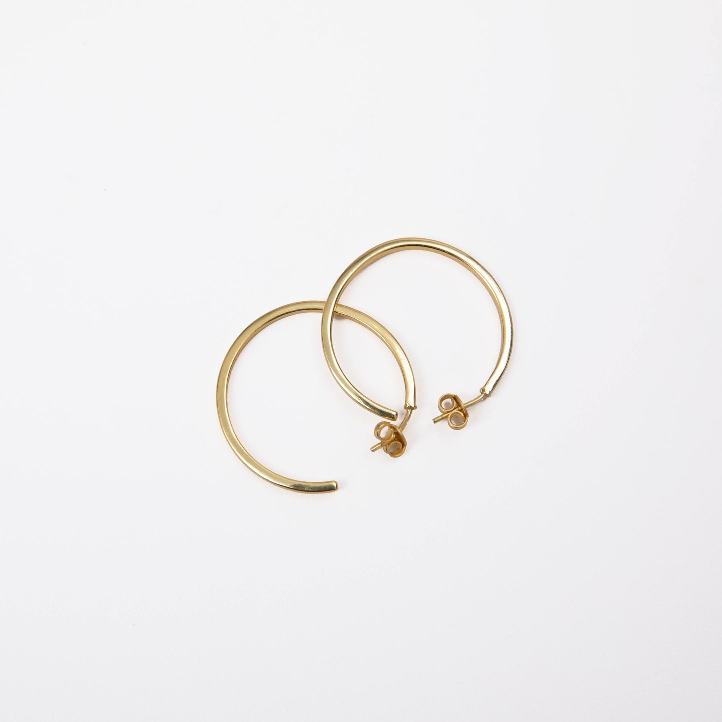 Simple Gold Hoop Earrings