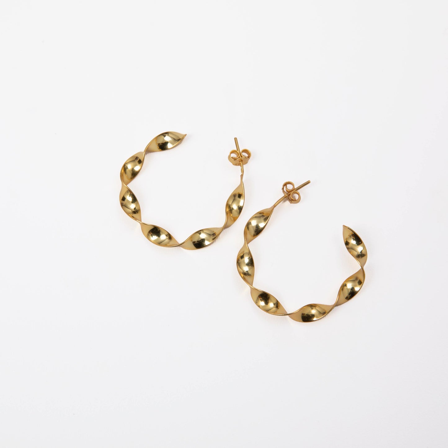 Textured Rope Hoop Earrings