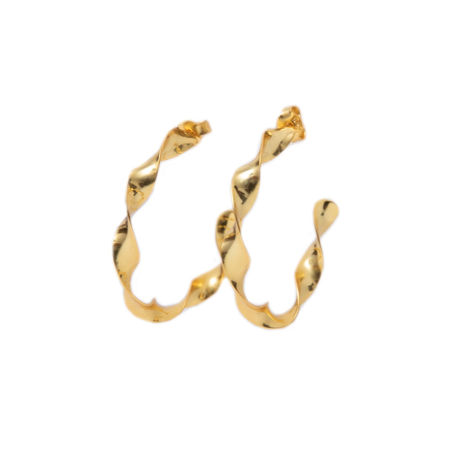 Textured Rope Hoop Earrings