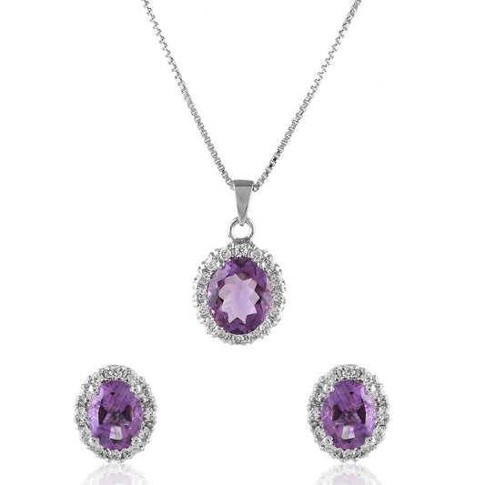 Amethyst Elegance Jewelry Set