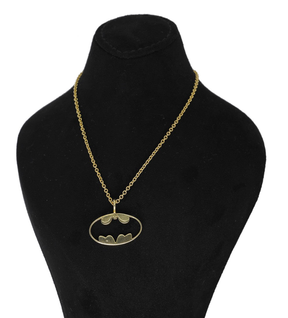 Batman Logo Gold-Plated Necklace