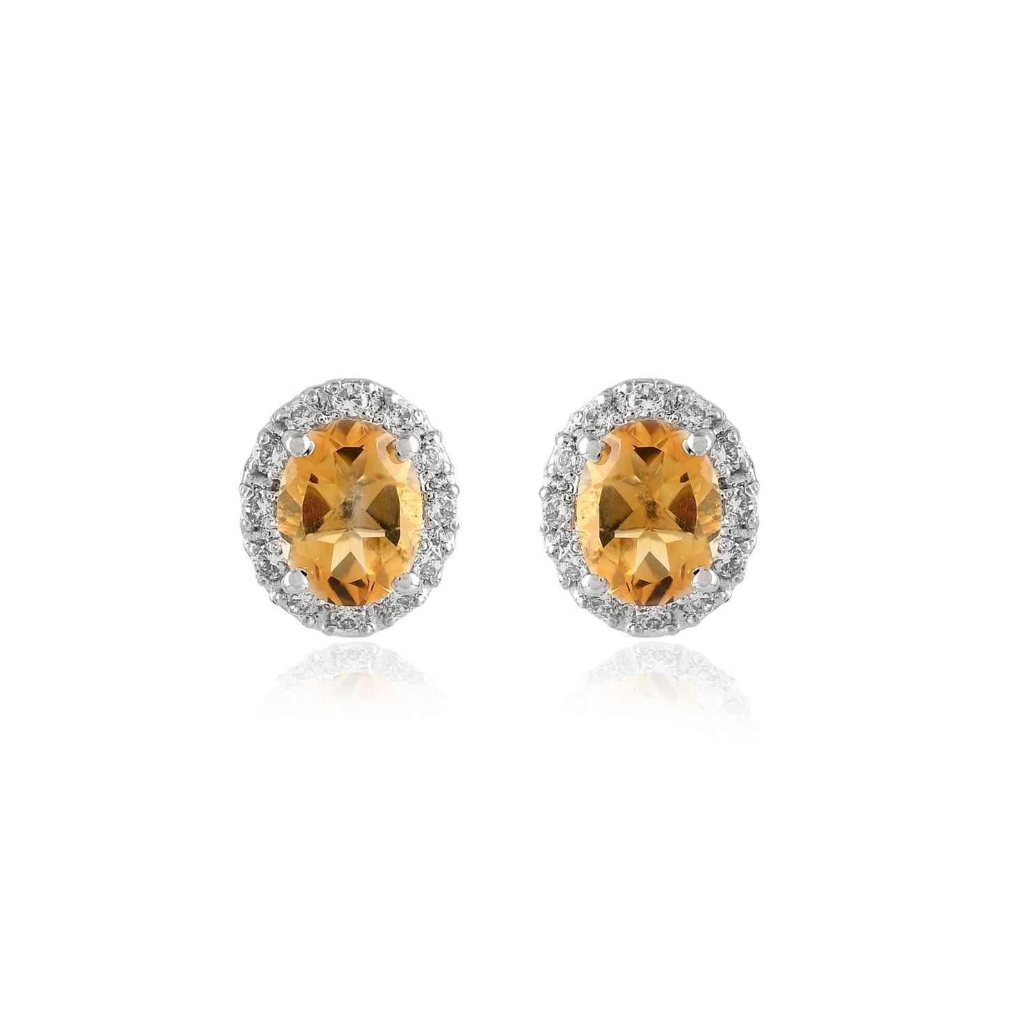 Citrine Halo Duo