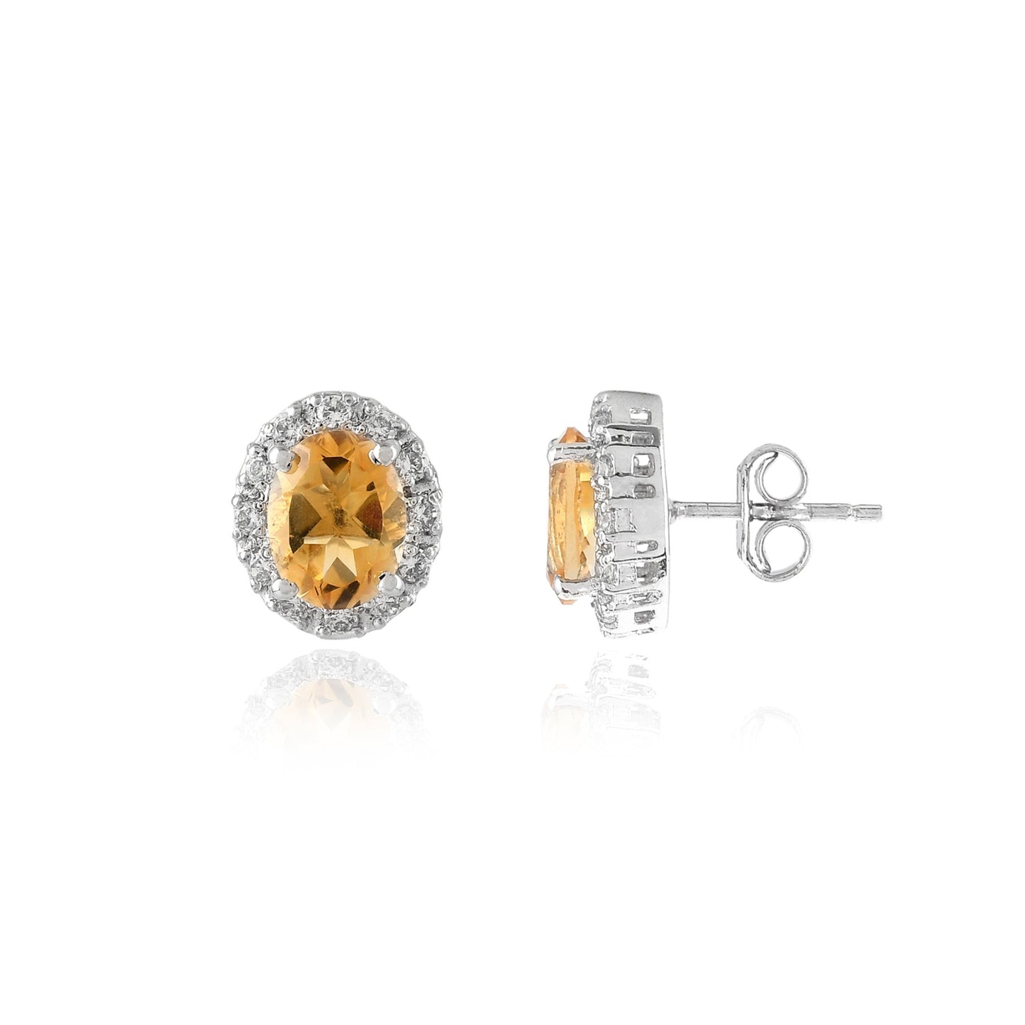 Citrine Halo Duo