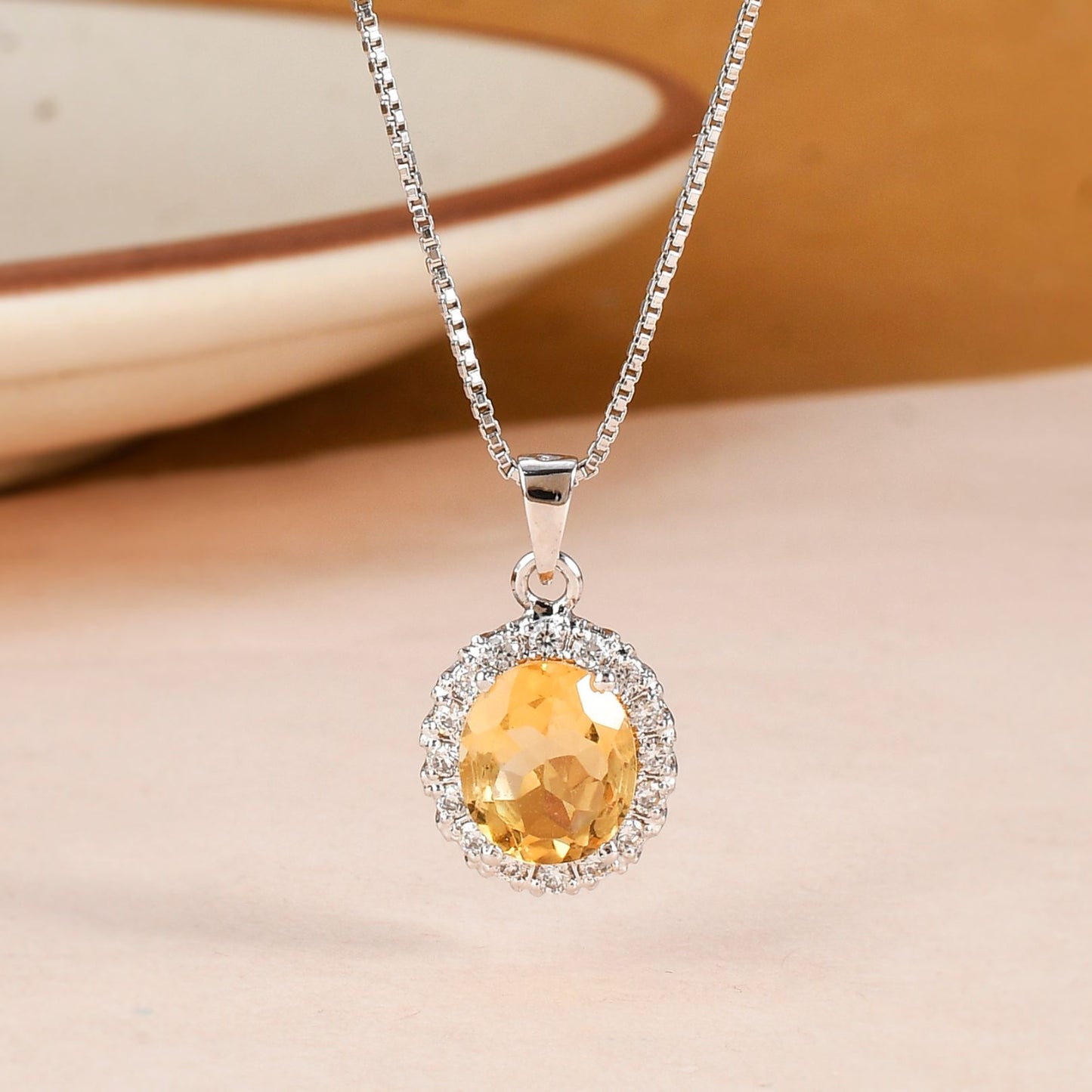 Citrine Halo Duo