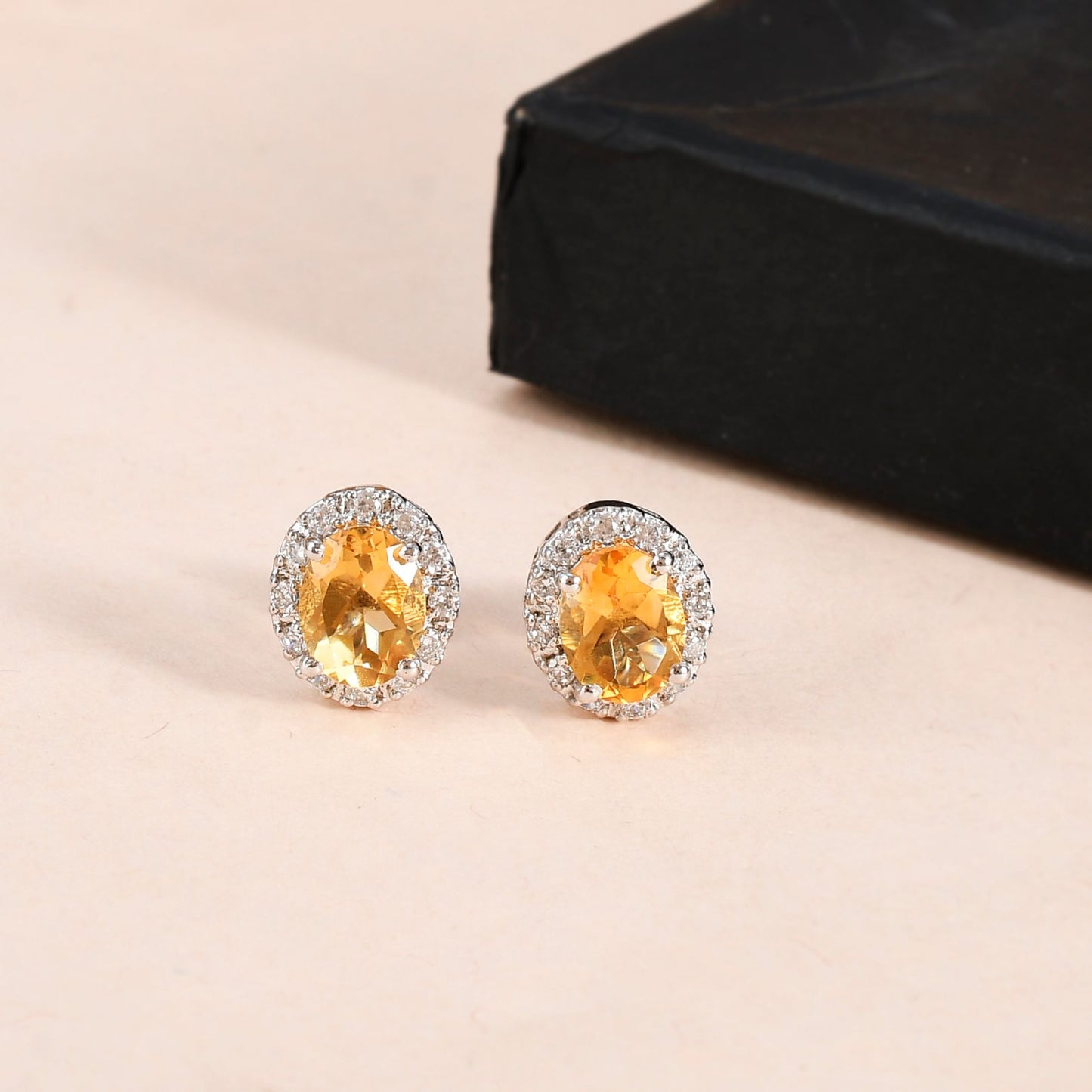 Citrine Halo Duo