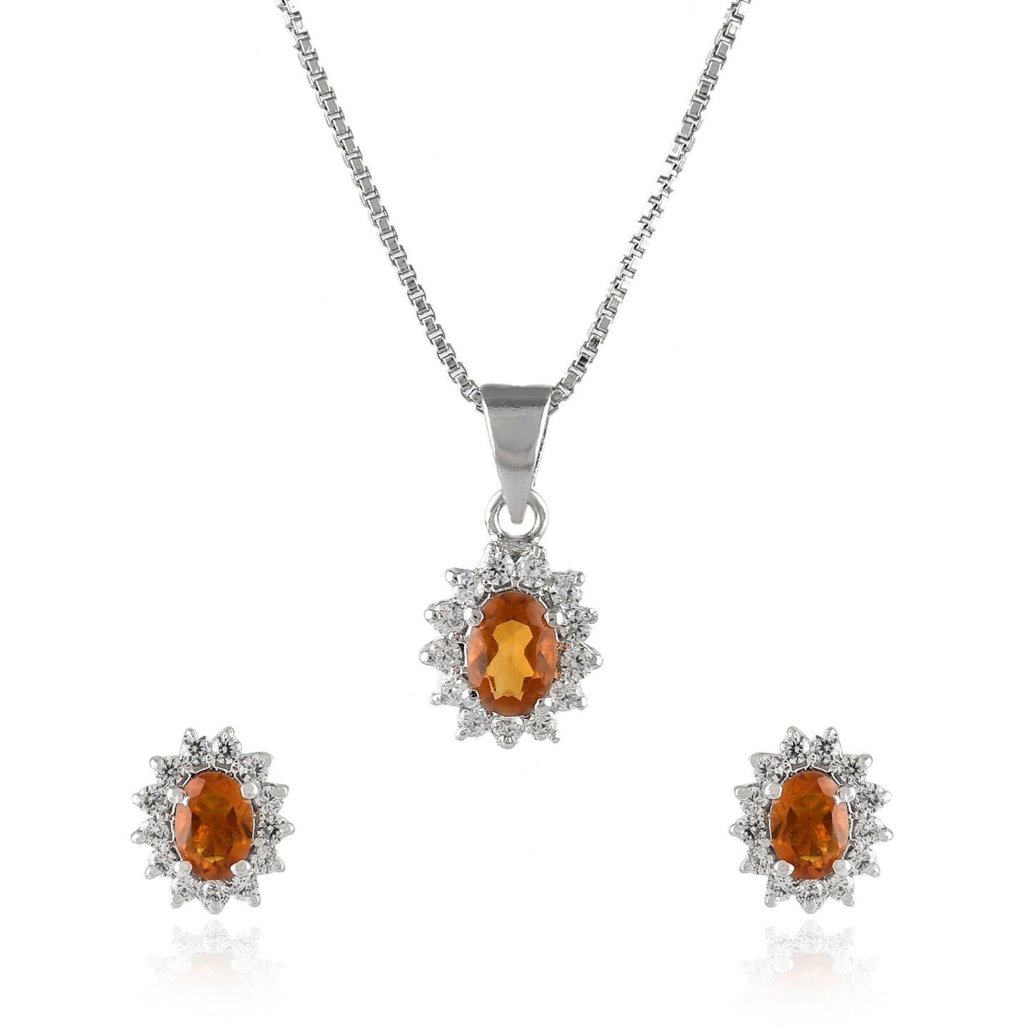 Citrine Oval Set