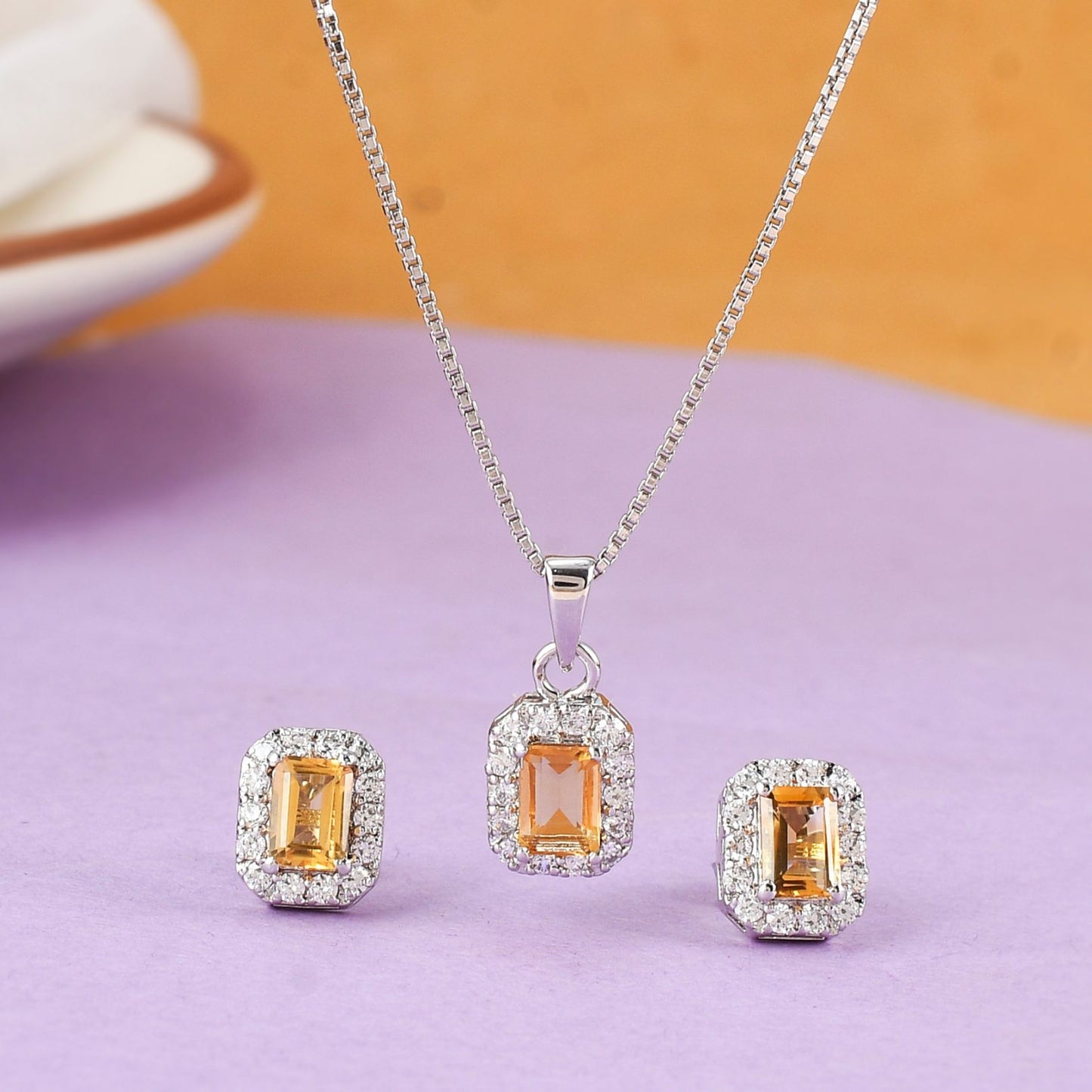 Citrine Radiance Jewelry Set