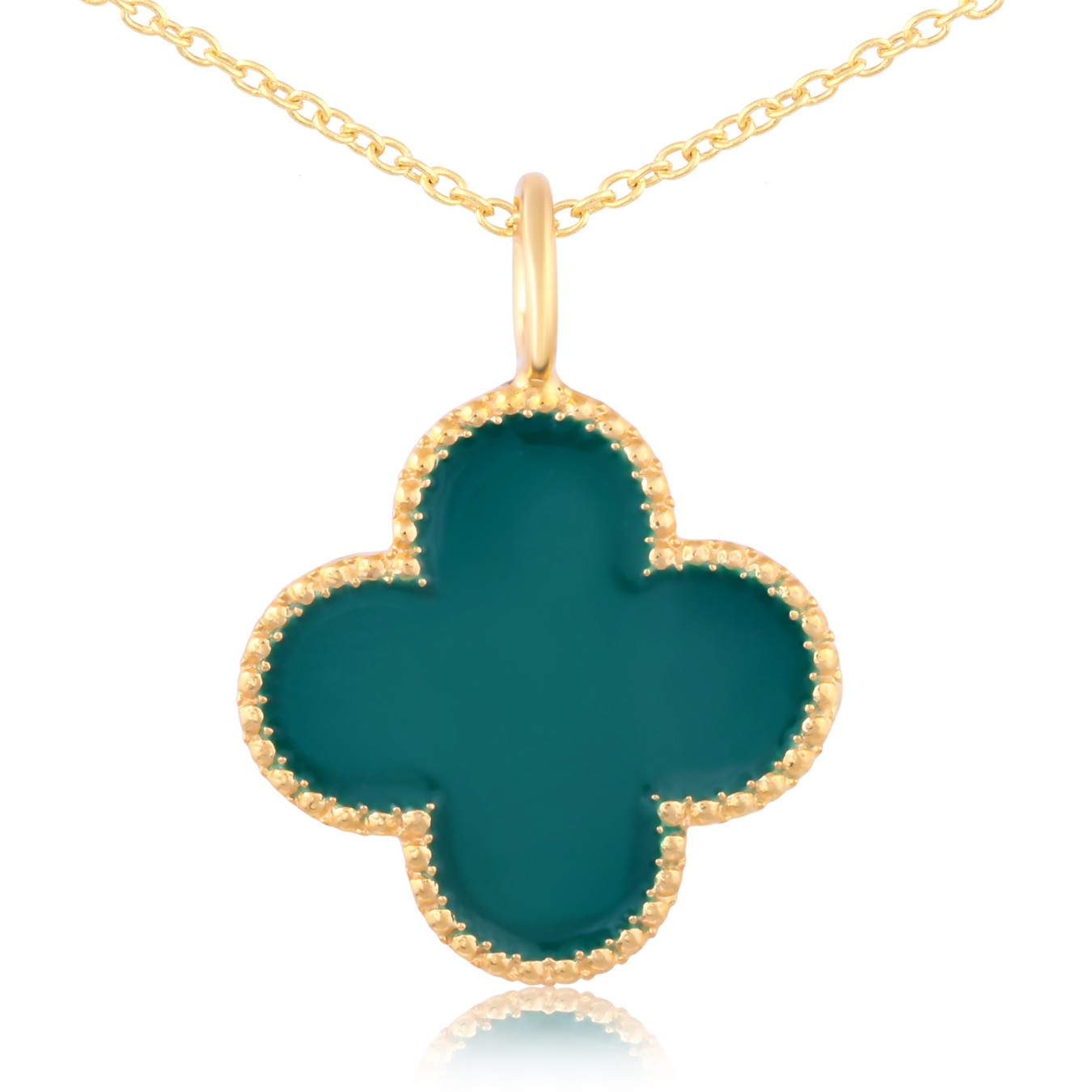 Clover Jade Pendant