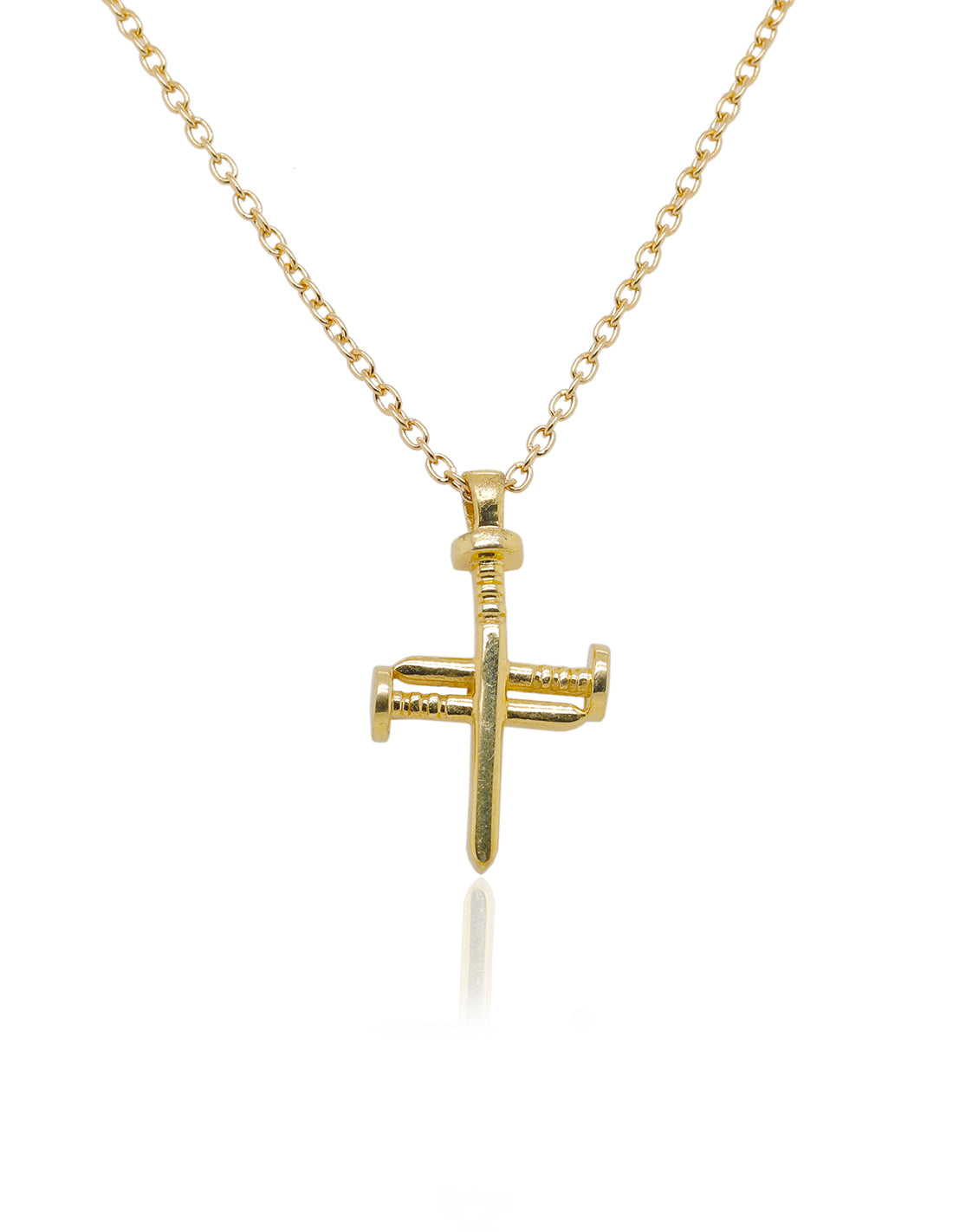 Crucifixion Nails Gold Pendant