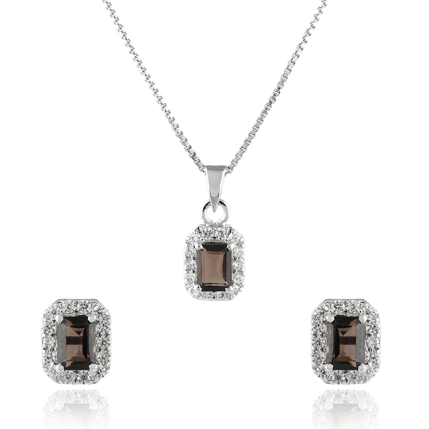 Smoky Quartz Elegance Jewelry Set