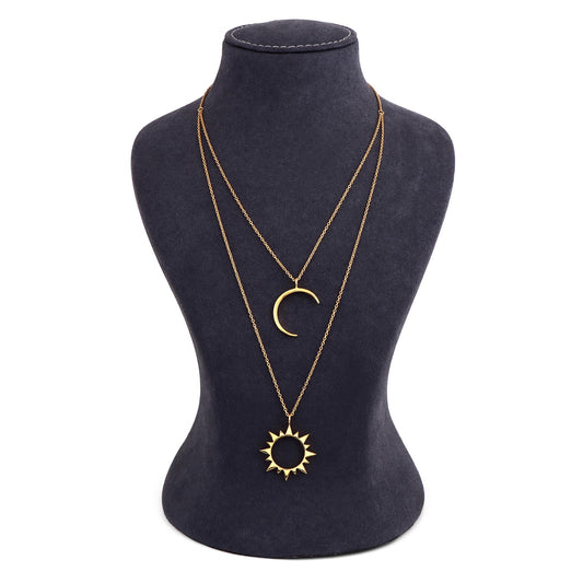 Sun & Moon Layer Pendant