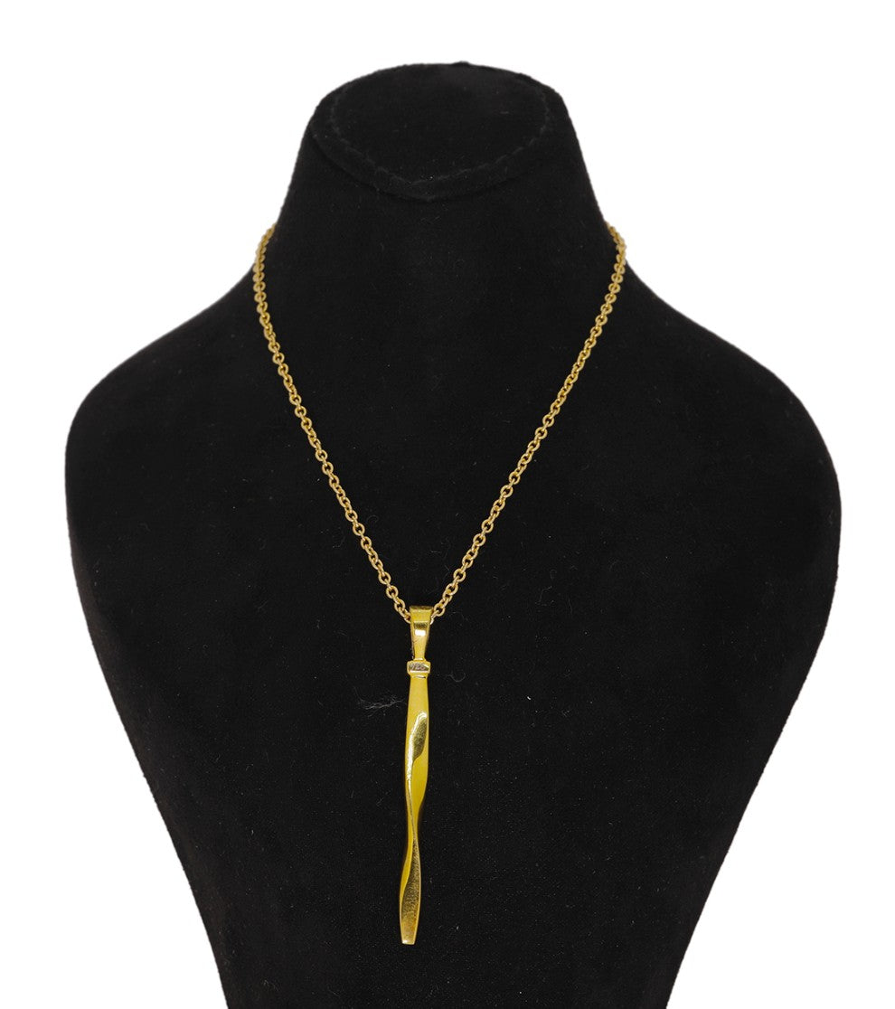 Twisted Gold Pendant