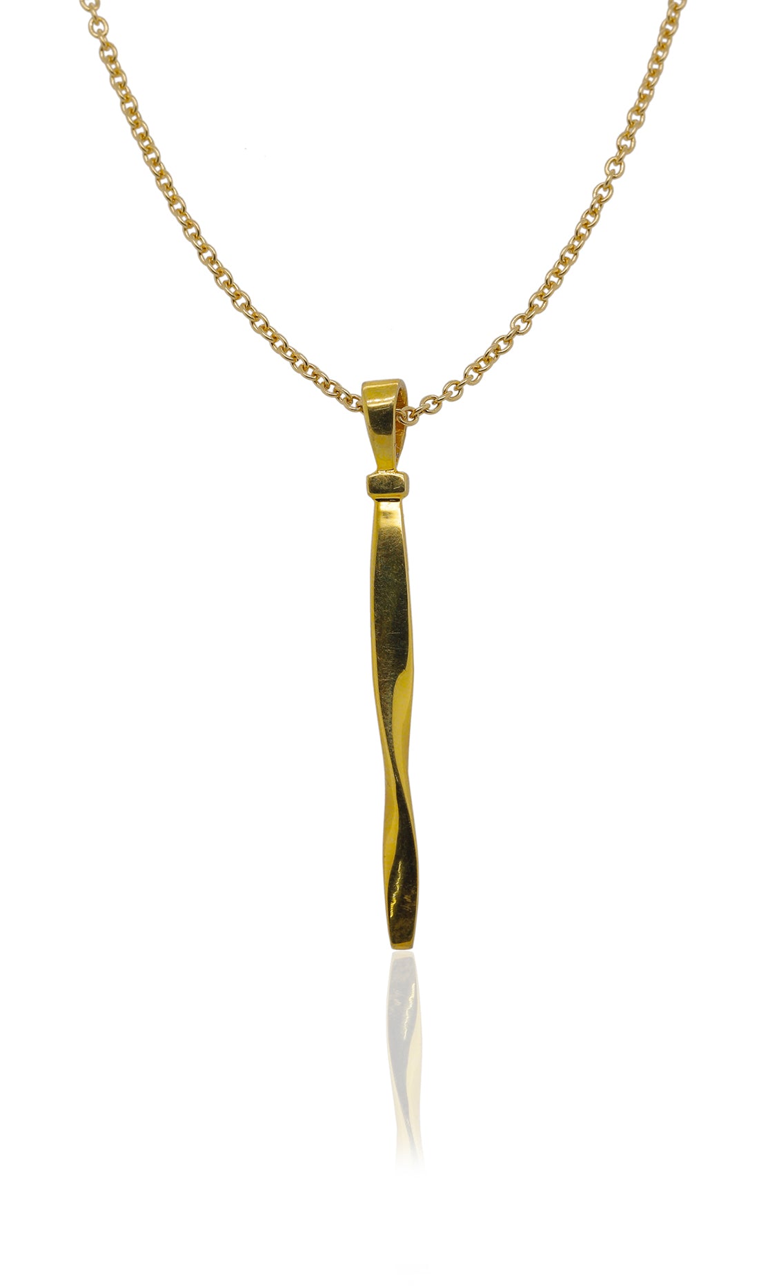 Twisted Gold Pendant