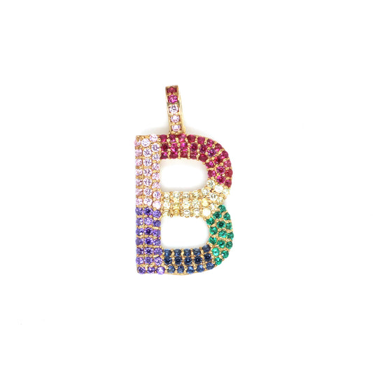 Silver Pendant | B - Bold Silver Pendant