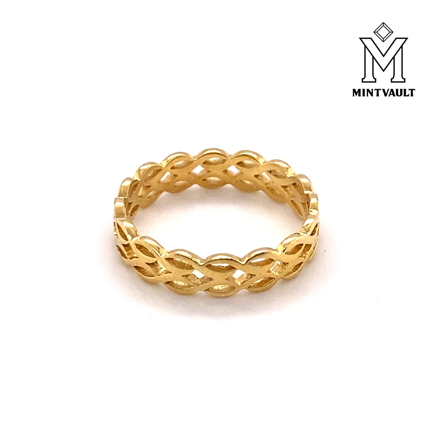 Sterling Silver Braided Love Band