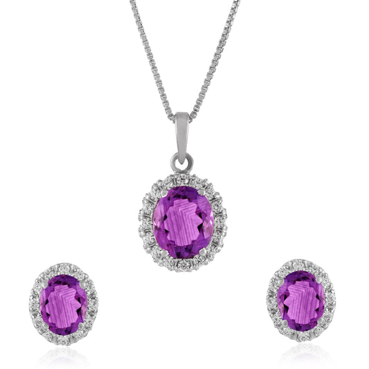 Amethyst Necklace Set