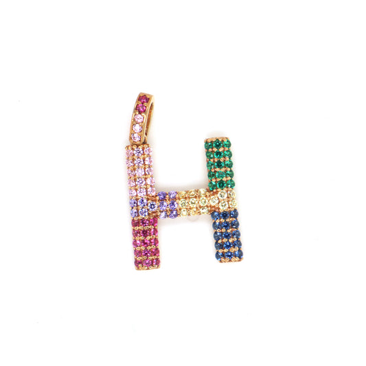 Silver Pendant | H - Handcrafted Silver Pendant