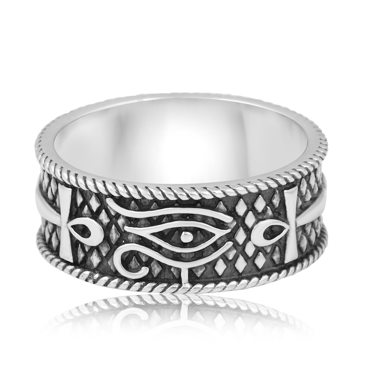 Eye Of Horus Silver Wristband