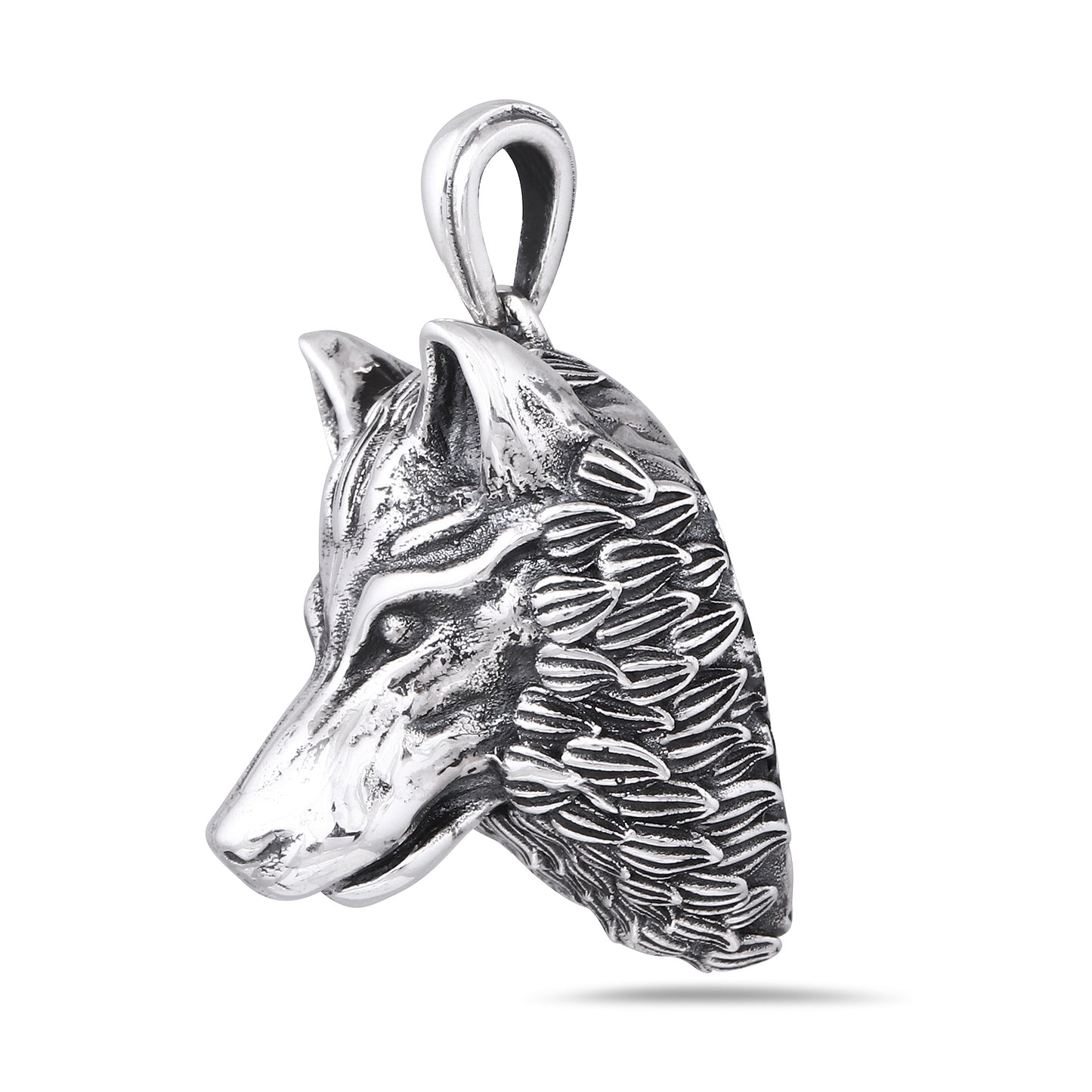 Silver Wolf Pendant