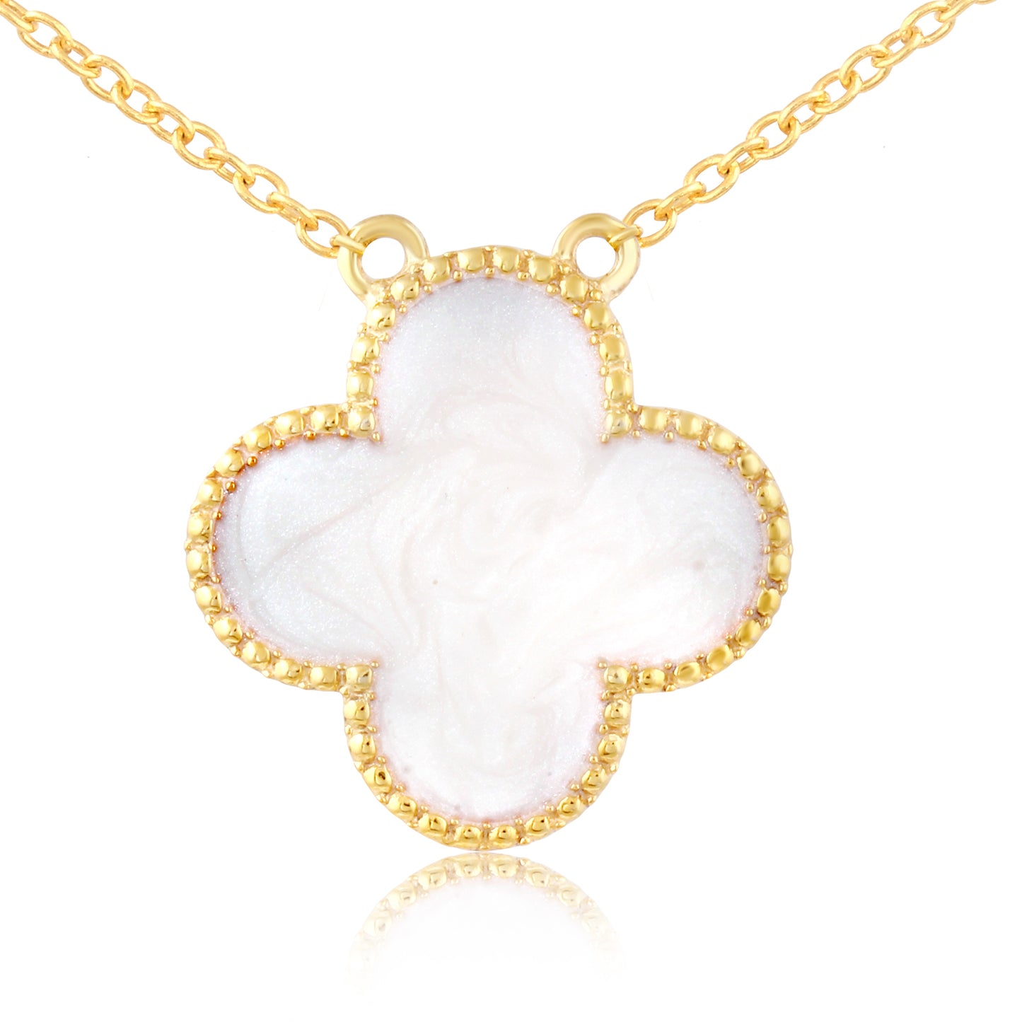 Sparkling white flower Pendant